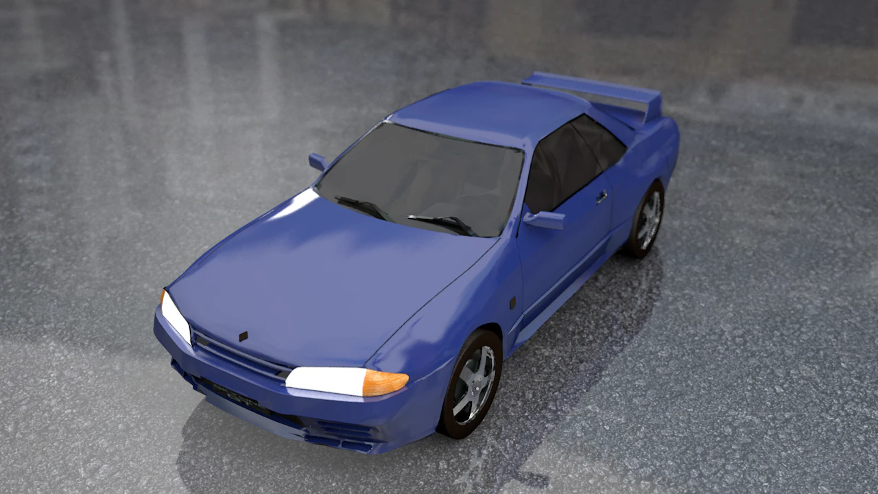 Nissan Skyline GTR Old Style 3D Model .c4d .max .obj .3ds .fbx .stl .blend 