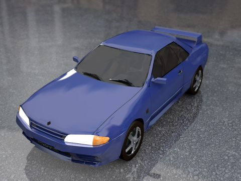 Nissan Skyline GTR Old Style 3D Модель