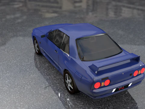 Nissan Skyline GTR Old Style 3D Model