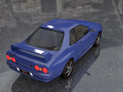 Nissan Skyline GTR Old Style 3D Model