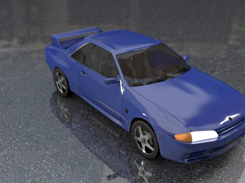 Nissan Skyline GTR Old Style 3D Model