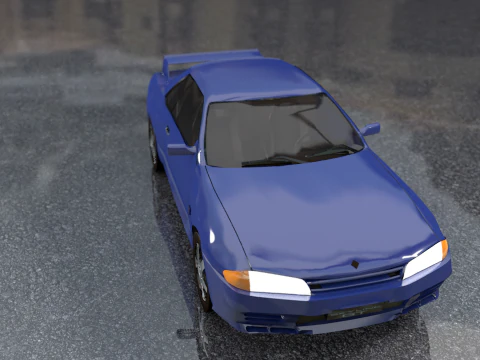 Nissan Skyline GTR Old Style 3D Model