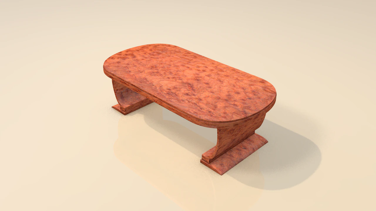 Móveis de mesa de madeira para sala de estar Modelo 3D .c4d .max .obj .3ds .fbx .stl .blend