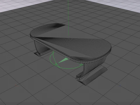 M&oacute;veis de mesa de madeira para sala de estar Modelo 3D