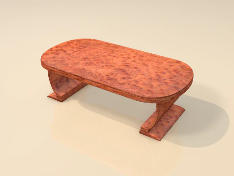 M&oacute;veis de mesa de madeira para sala de estar Modelo 3D