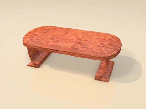 M&oacute;veis de mesa de madeira para sala de estar Modelo 3D