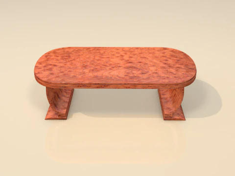 M&oacute;veis de mesa de madeira para sala de estar Modelo 3D