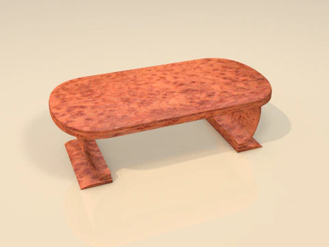 M&oacute;veis de mesa de madeira para sala de estar Modelo 3D