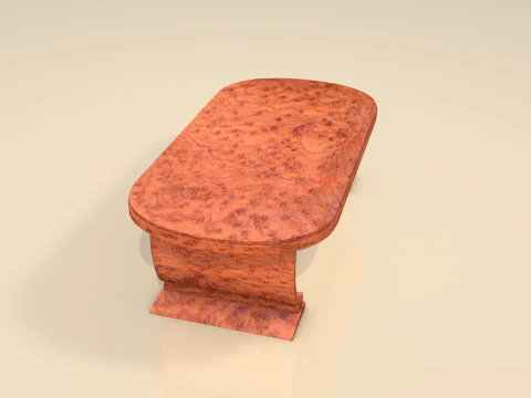 M&oacute;veis de mesa de madeira para sala de estar Modelo 3D