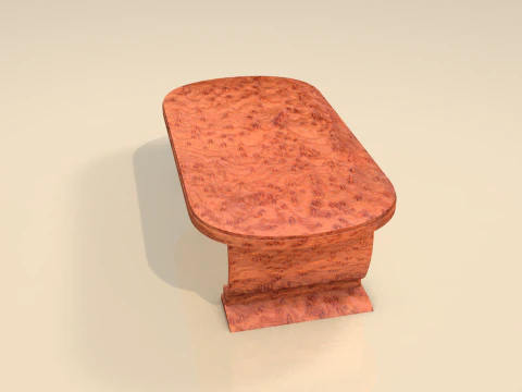 M&oacute;veis de mesa de madeira para sala de estar Modelo 3D