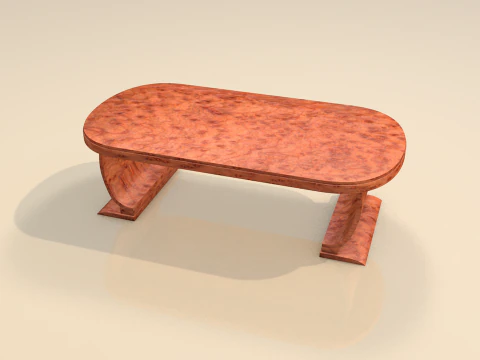 M&oacute;veis de mesa de madeira para sala de estar Modelo 3D