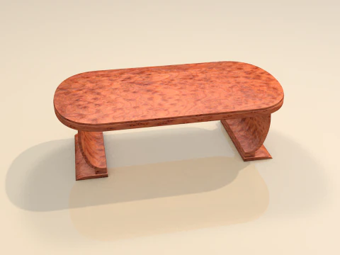 M&oacute;veis de mesa de madeira para sala de estar Modelo 3D