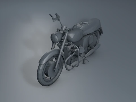 Guzzi Standard Motorcycle 3D Model