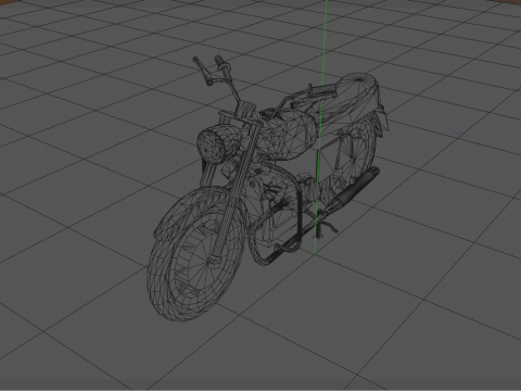 Guzzi Standard Motorcycle 3D Model