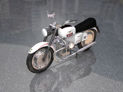 Guzzi Standard Motorcycle 3D Model