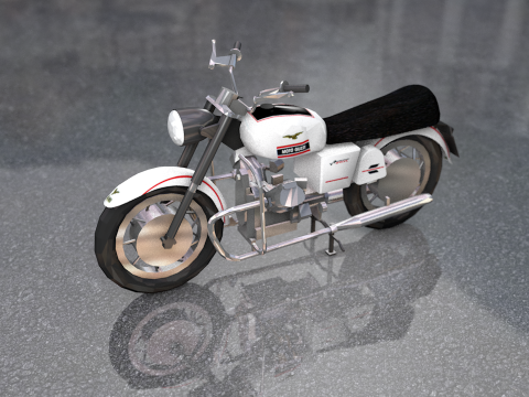 Guzzi Standard Motorcycle 3D Model