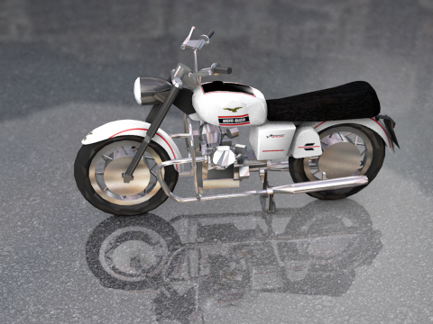 Guzzi Standard Motorcycle 3D Model