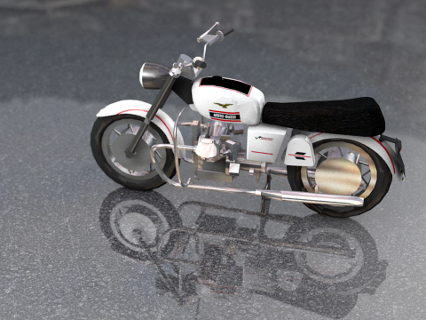 Guzzi Standard Motorcycle 3D Model