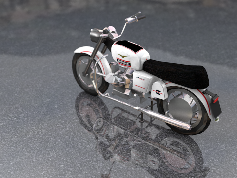 Guzzi Standard Motorcycle 3D Model