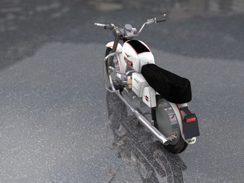 Guzzi Standard Motorcycle 3D Model
