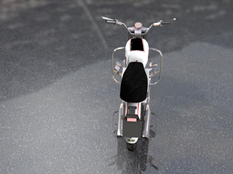 Guzzi Standard Motorcycle 3D Model