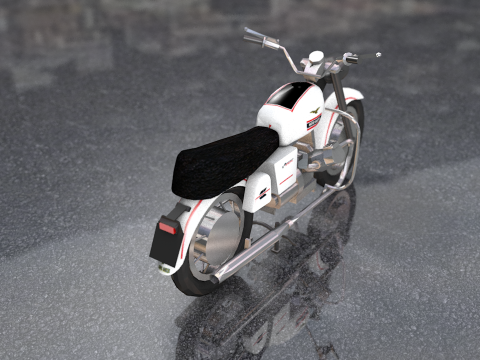 Guzzi Standard Motorcycle 3D Model