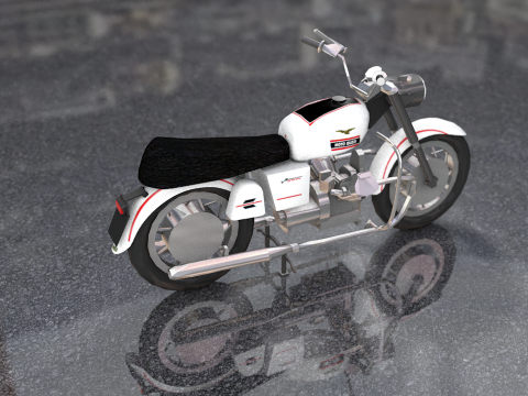 Guzzi Standard Motorcycle 3D Model