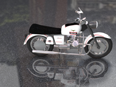 Guzzi Standard Motorcycle 3D Model