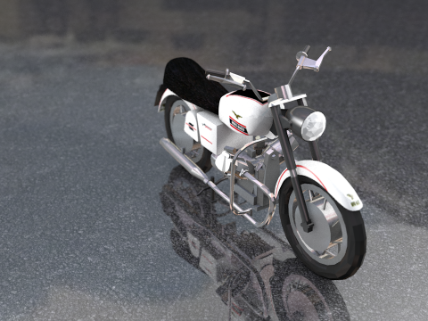 Guzzi Standard Motorcycle 3D Model