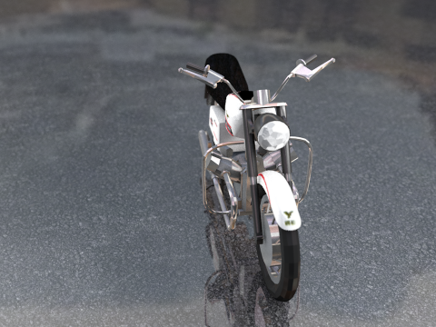 Guzzi Standard Motorcycle 3D Model