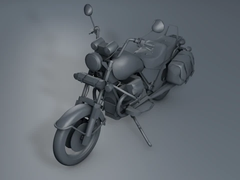 Guzzi Antique Motorcycle 1100 California 3D Model