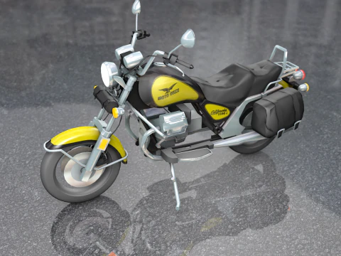 Guzzi Antique Motorcycle 1100 California 3D Model