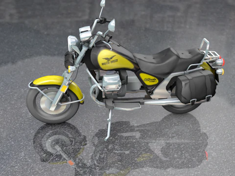 Guzzi Antique Motorcycle 1100 California 3D Model