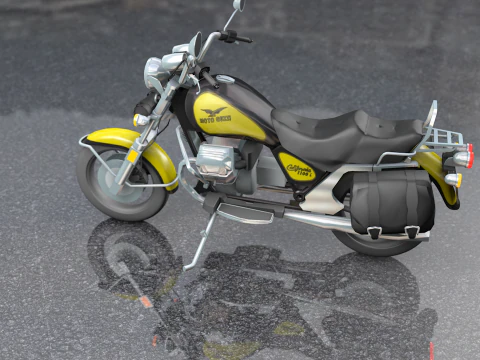 Guzzi Antique Motorcycle 1100 California 3D Model