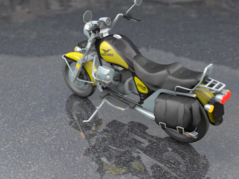 Guzzi Antique Motorcycle 1100 California 3D Model