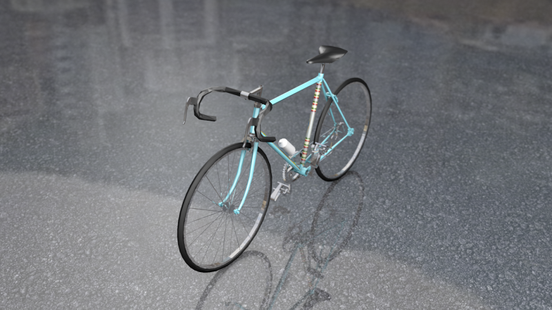 Спортивный гоночный велосипед Milano San Remo 3D Модель .c4d .max .obj .3ds .fbx .stl .blend 