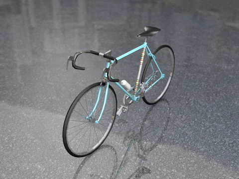 Bicicletta da corsa sportiva Milano Sanremo Modello 3D