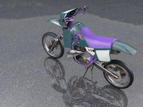 Motocross Mjolnir Enduro Moto 125 3D Model
