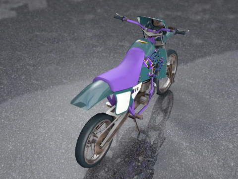 Motocross Mjolnir Enduro Moto 125 3D Model