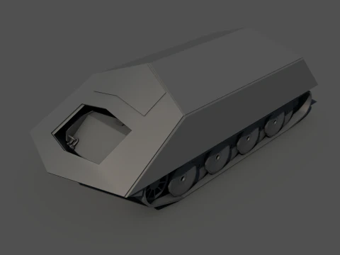 Ramm Tiger VK 4501 Military Heavy Tank 3D Model