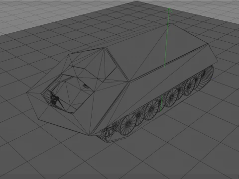 Ramm Tiger VK 4501 Military Heavy Tank 3D Model