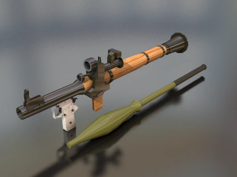 RPG-7 Hand Heavy Weapon 3D Model