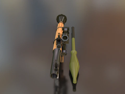 RPG-7 Hand Heavy Weapon 3D Model