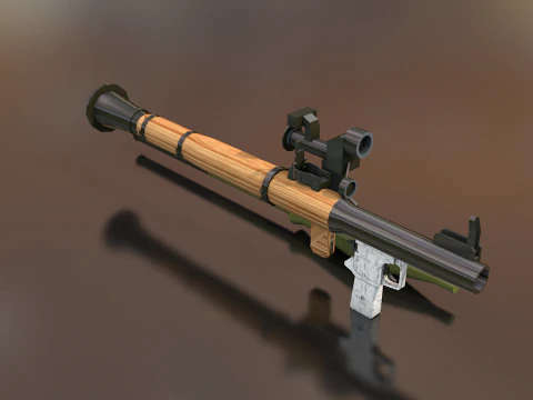 RPG-7 Hand Heavy Weapon 3D Model