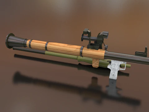 RPG-7 Hand Heavy Weapon 3D Model
