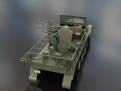 SDKFZ 71 Sonderkraftfahrzeug Military Vehicle 3D Model