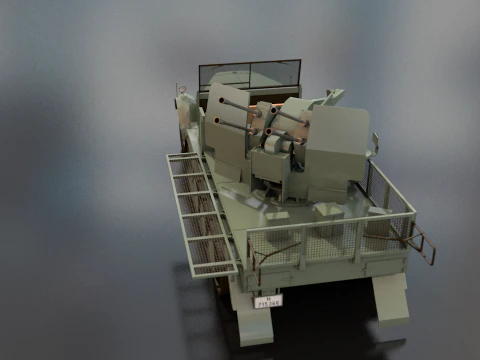 SDKFZ 71 Sonderkraftfahrzeug Military Vehicle 3D Model