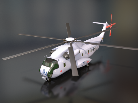 Sikorsky CH-53 Sea Stallion Helicopter 3D Model