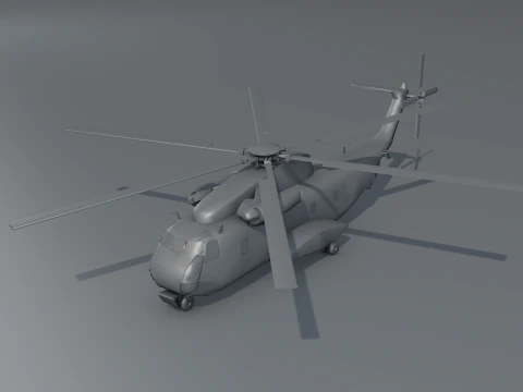 Sikorsky CH-53 Sea Stallion Helicopter 3D Model