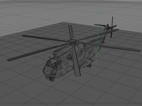 Sikorsky CH-53 Sea Stallion Helicopter 3D Model